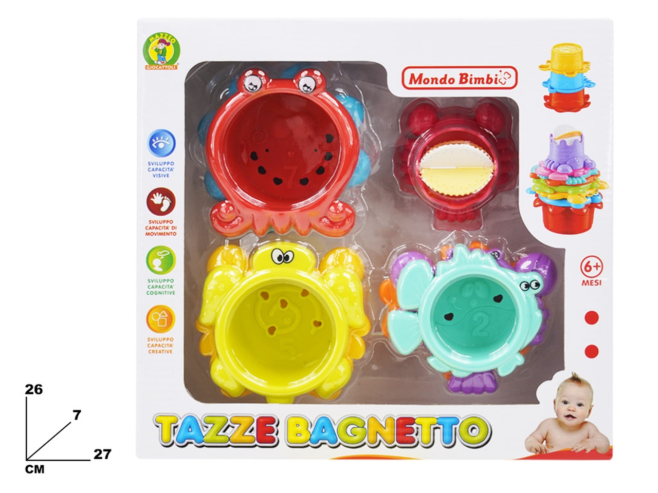 TAZZE BAGNETTO MONDO BIMBI