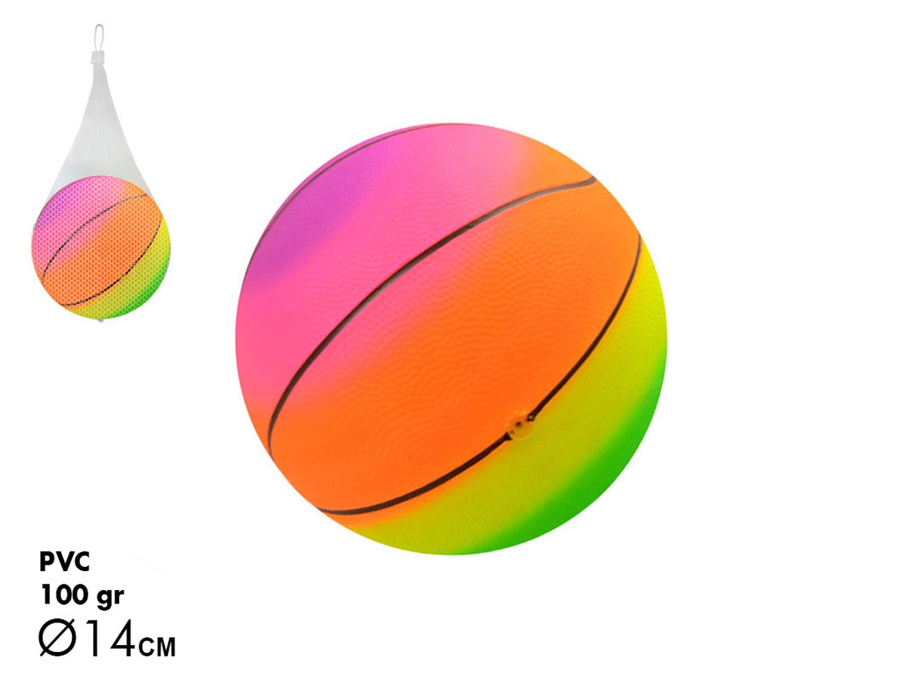 PALLA MINI BASKET FLUO 100GR