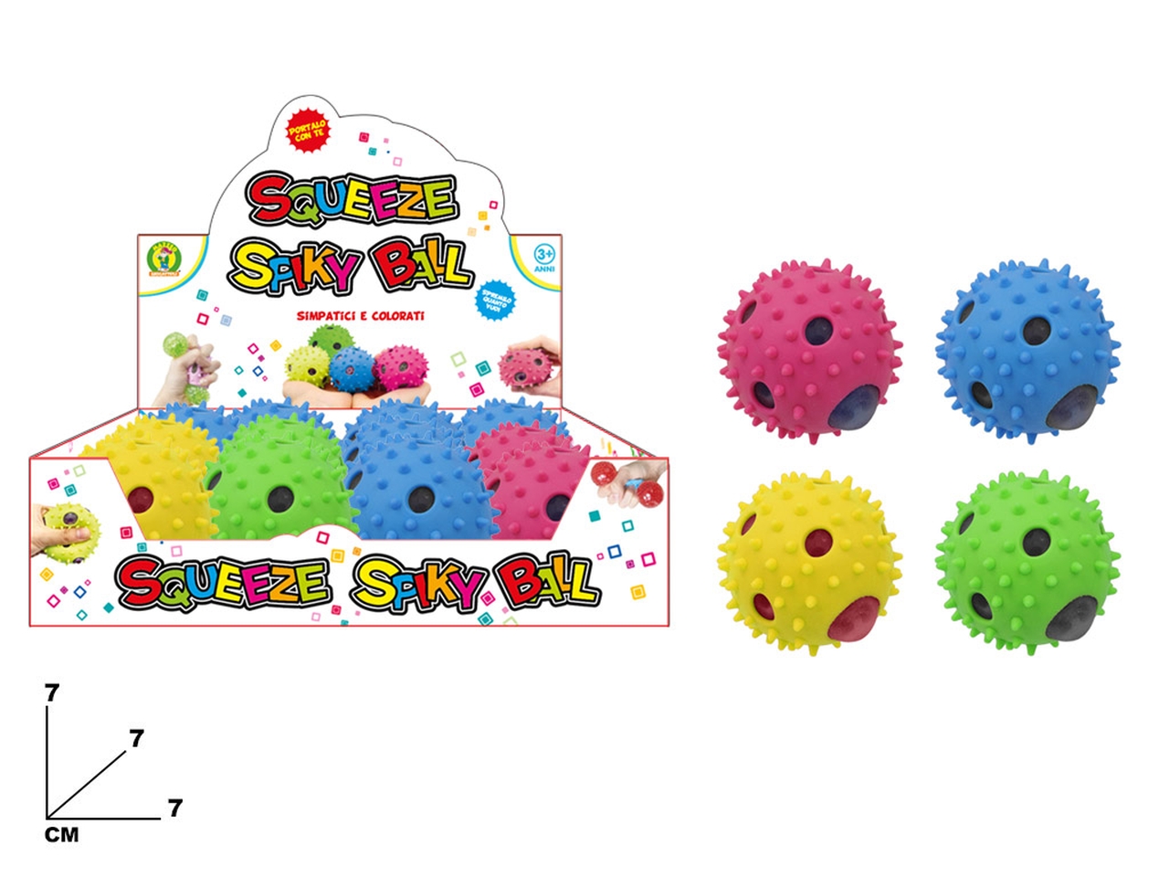 SQUEEZE SPIKY BALL