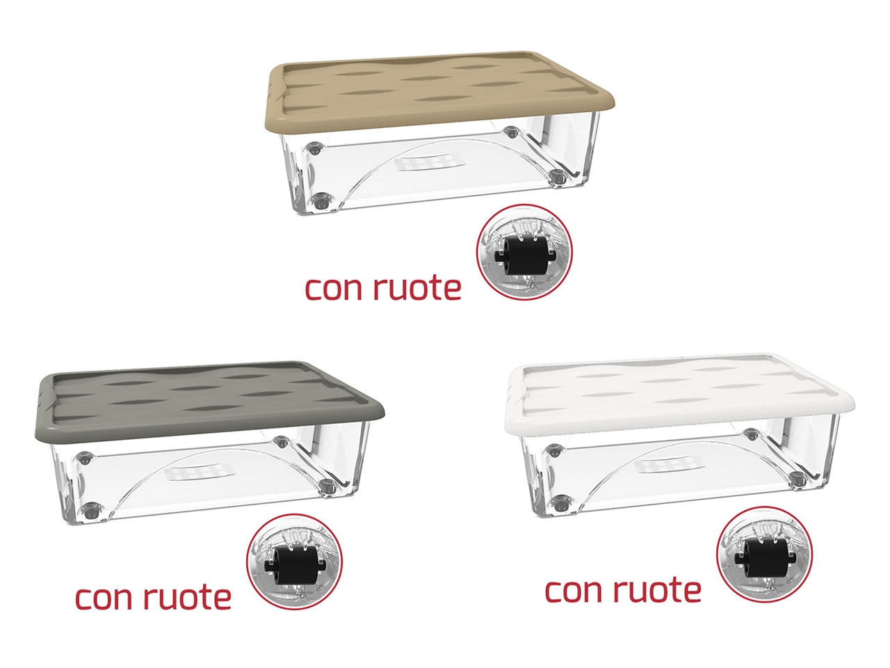 STORAGE BOX DUNE 30LT C/RUOTE+COP.ASS.9019193AS