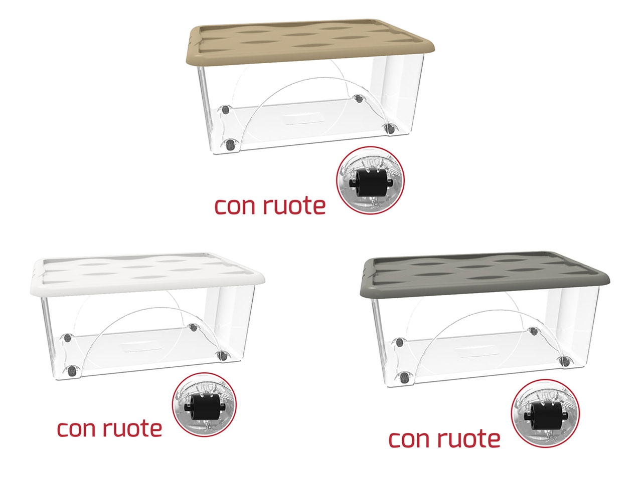 STORAGE BOX DUNE 45LT C/RUOTE+COP.ASS.9019195AS