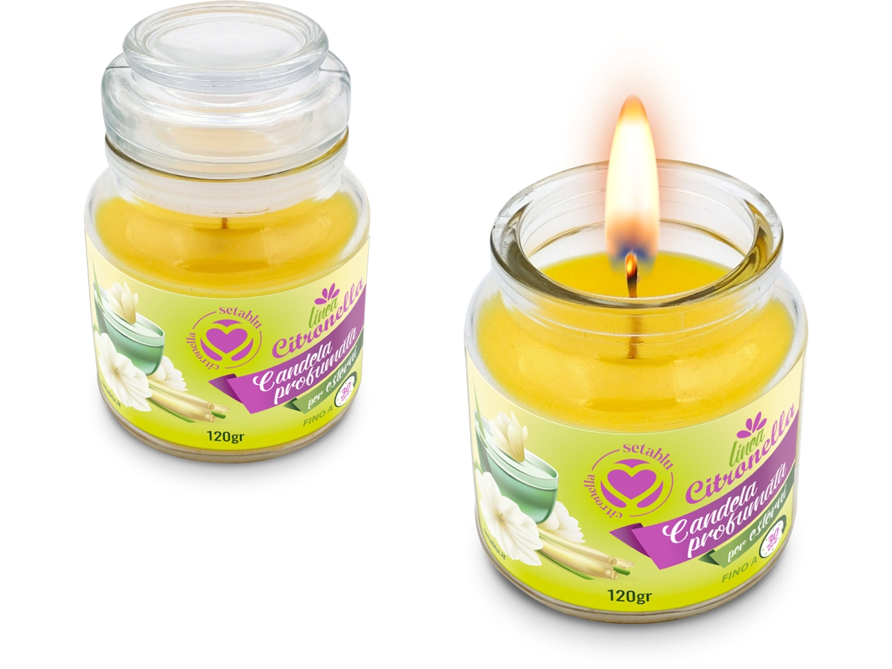 CANDELA CITRONELLA 120GR 40045