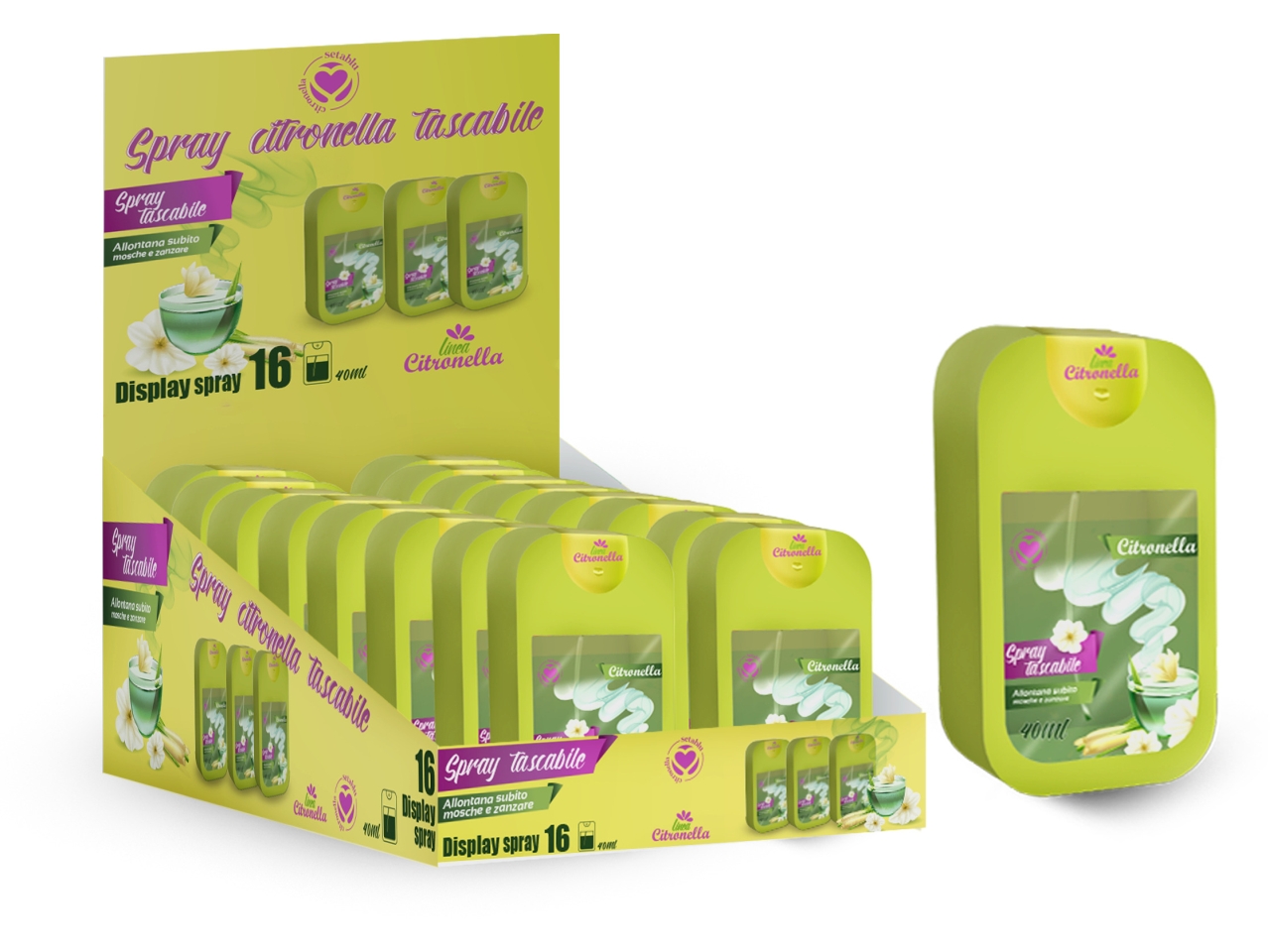 SPRAY CITRONELLA 40ML IN DISPLAY 03421