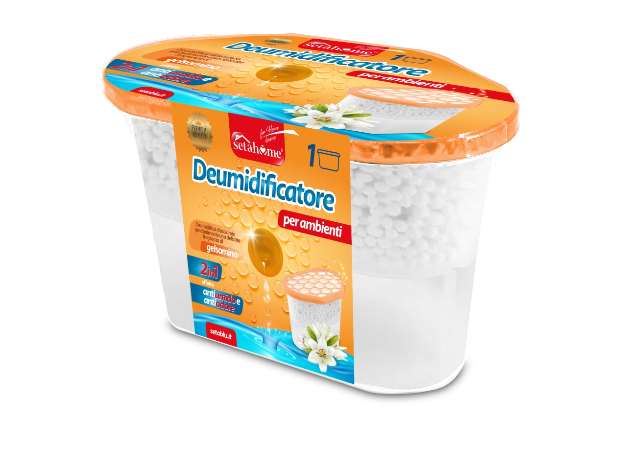 DEUMIDIFICATORE AMBIENTE 500ML GELSOMINO 02835