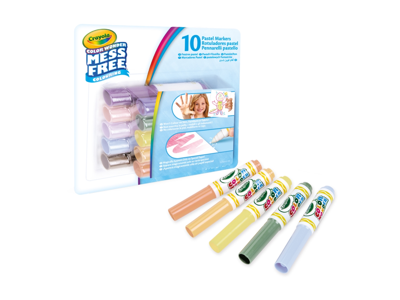 COLOR WONDER 10 MINI PENNARELLI COL.PASTEL 75-7019