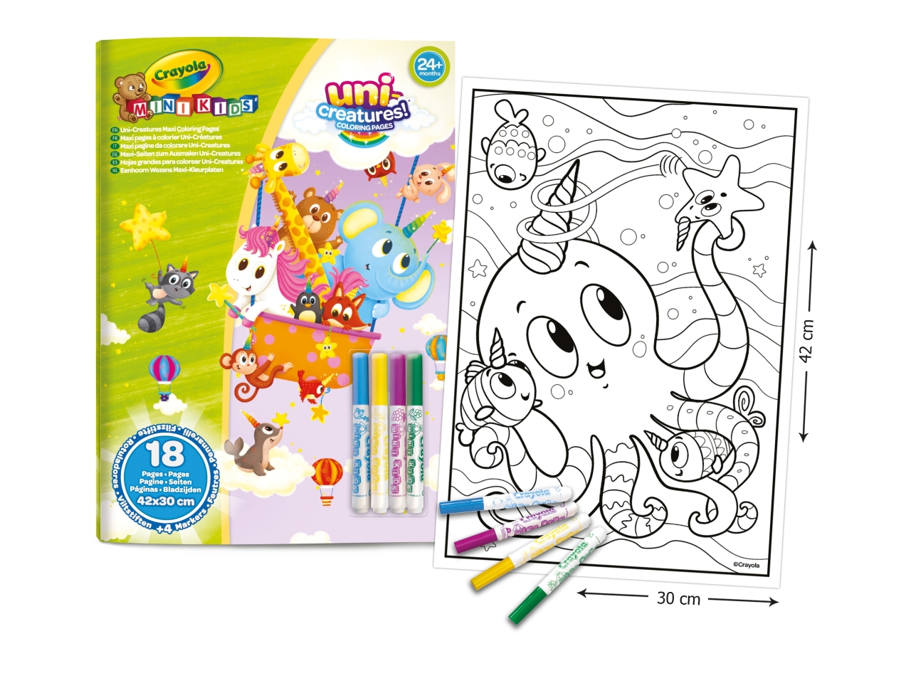 MAXI PAGINE DA COLORARE CON 4 PENNARELLI 25-1045