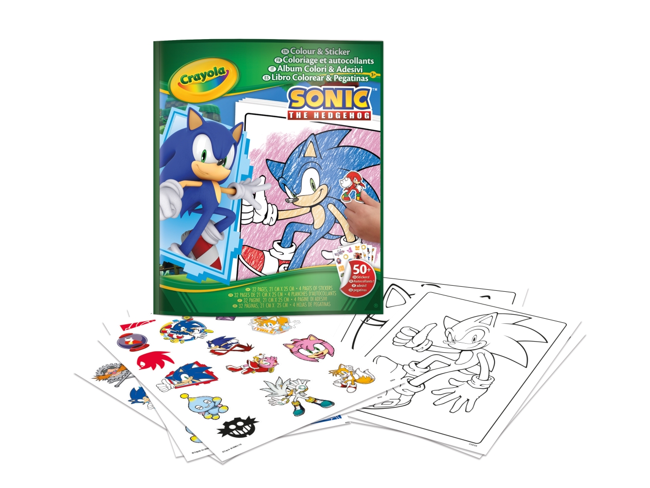 ALBUM ADESIVI COLORING SONIC 04-0898 ALBUM ADESIVI COLORING SONIC 04-0898