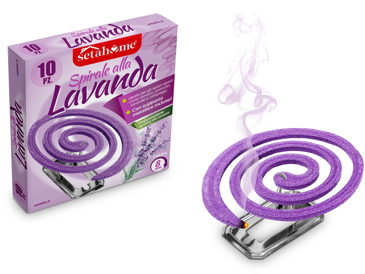 SPIRALI LAVANDA 10PZ 02337