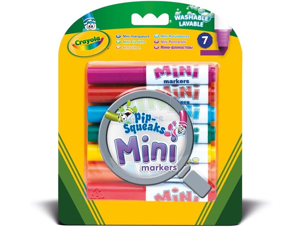 7 MINI PENNARELLI PUNTA MAXI SUPER LAVABILI 8337