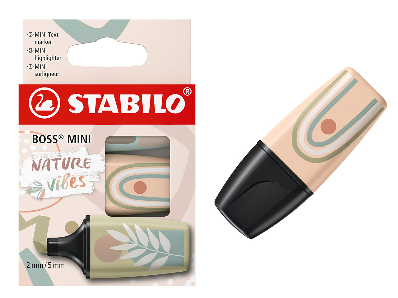 EVIDENZ.STABILO BOSS MINI NATUREVIBES 3PZ 07/03-72