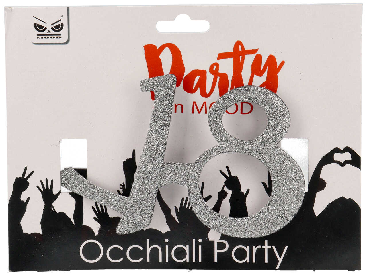 OCCHIALI SILVER GLITTER 18 ANNI CONF. 6 PZ. ST5086