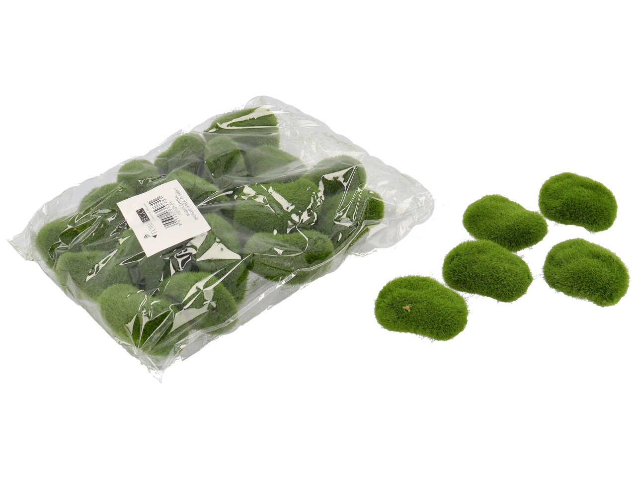 PIETRE CON MUSCHIO VERDE 5CM 24PZ 11010001-01