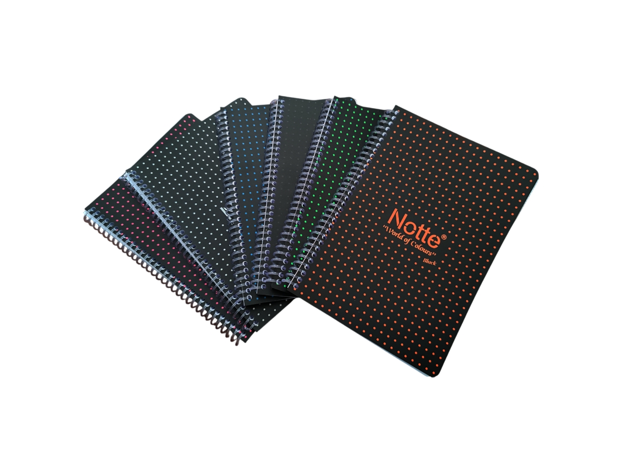 NOTTE QUADERNO A5 PLASTIF. C/SPIR. 5MM 1781