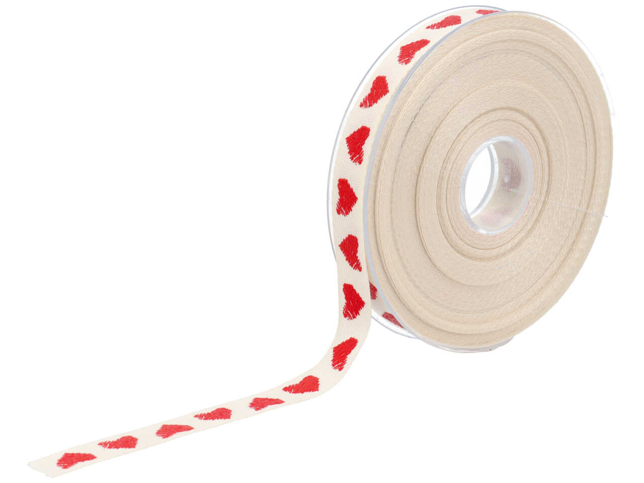 NASTRO TWILL 15mmx20mt PANNA C/Cuori CUOR-1779 NASTRO TWILL 15mmx20mt PANNA C/Cuori CUOR-1779