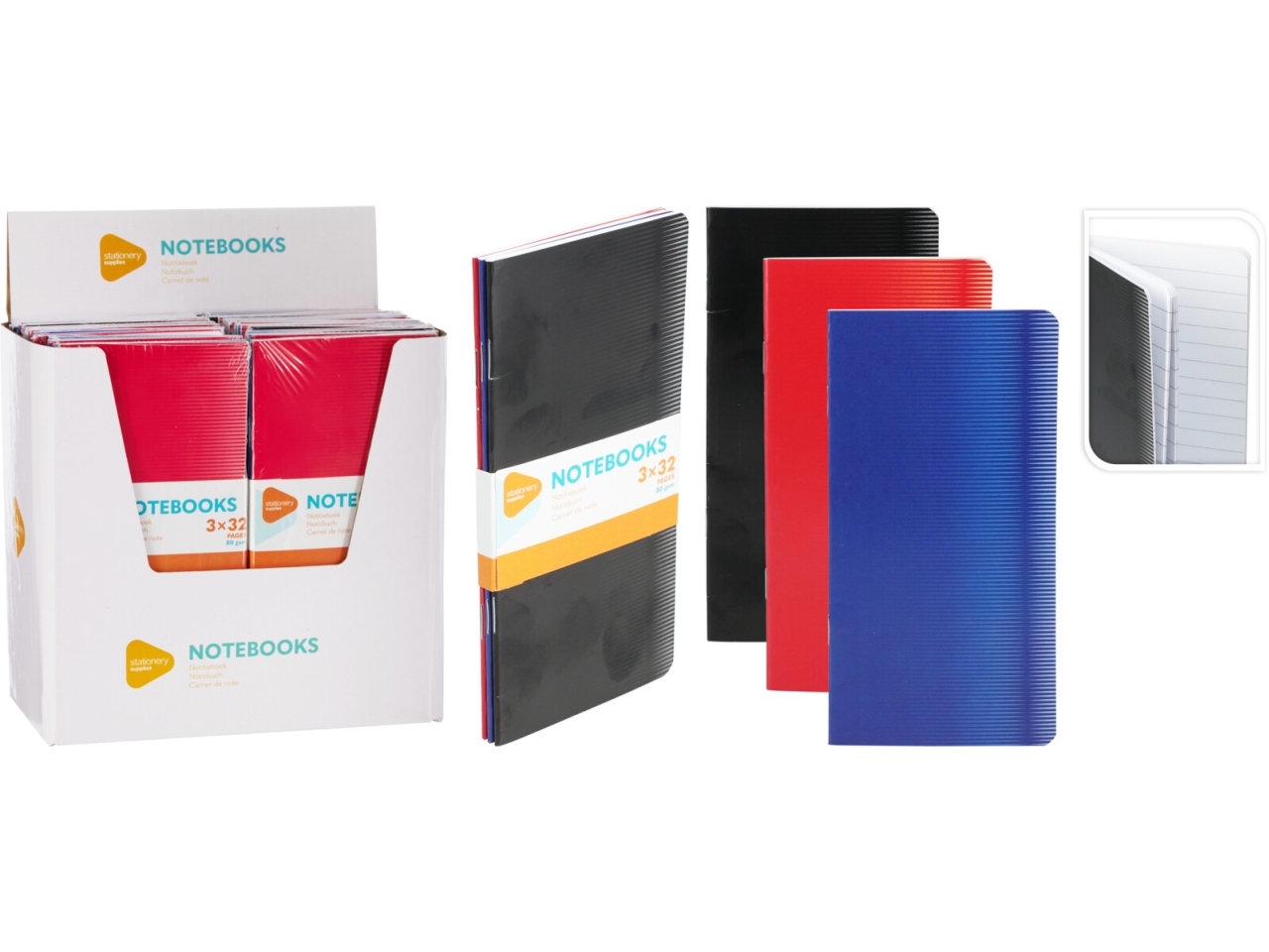 NOTEBOOK 16X8CM SET DA 3PZ 110880820