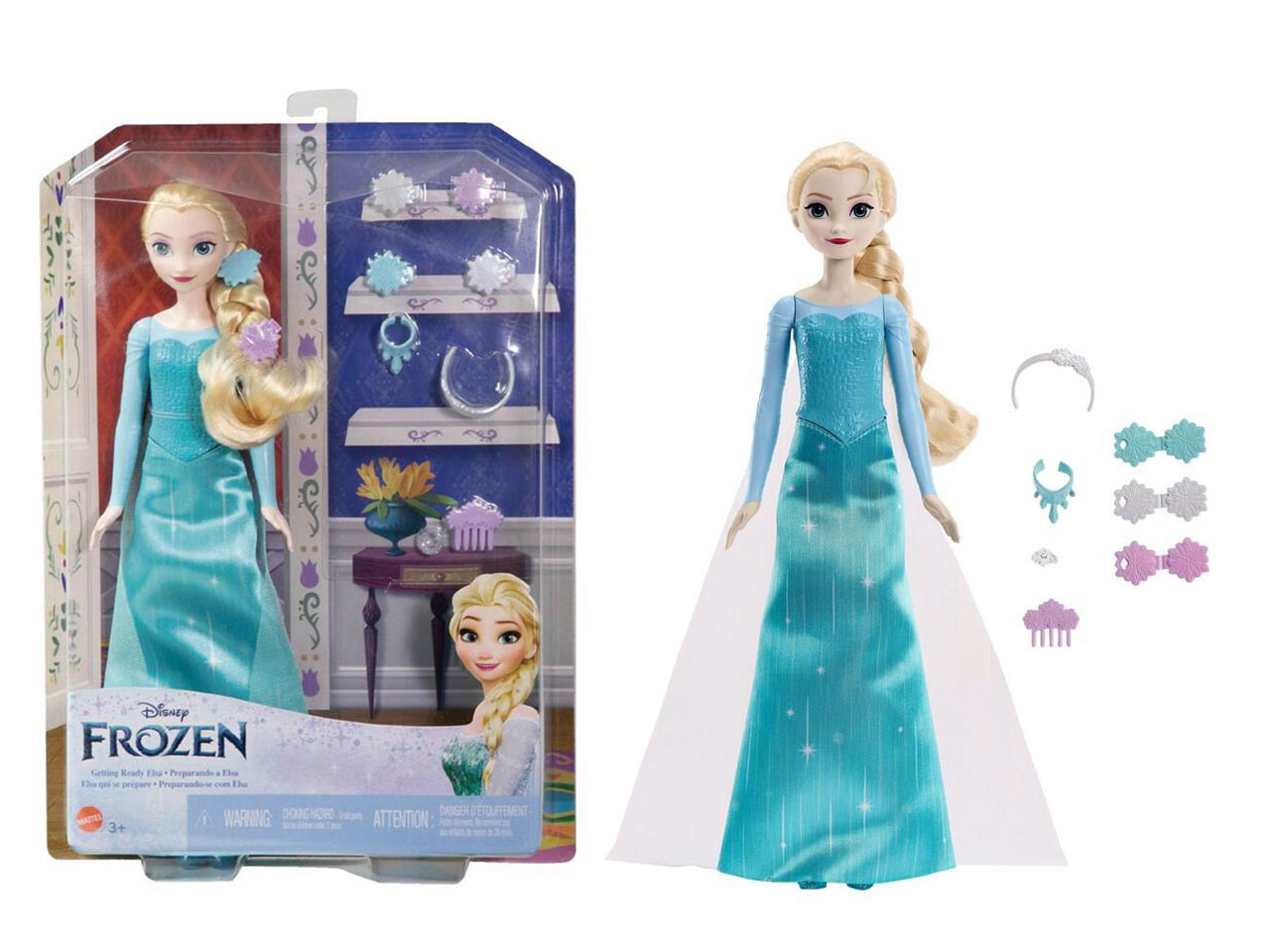 FROZEN ELSA BAMBOLA CON ACCESSORI D4500