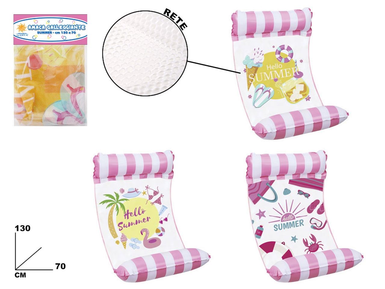 AMACA GALLEGGIANTE SUMMER 140X88CM 250GR