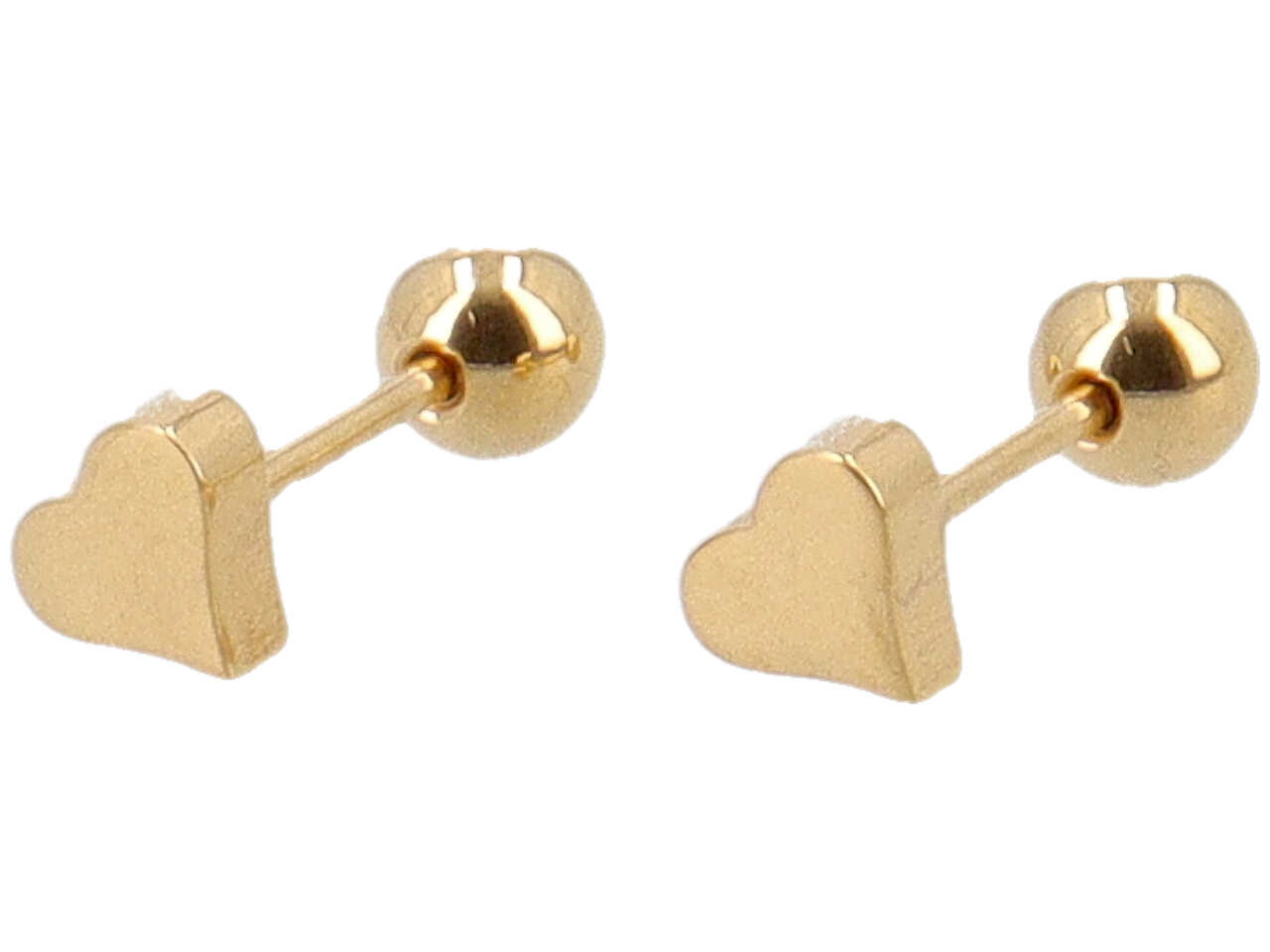 ORECCHINO PIERCING CUORICINI ORO DPR110HG