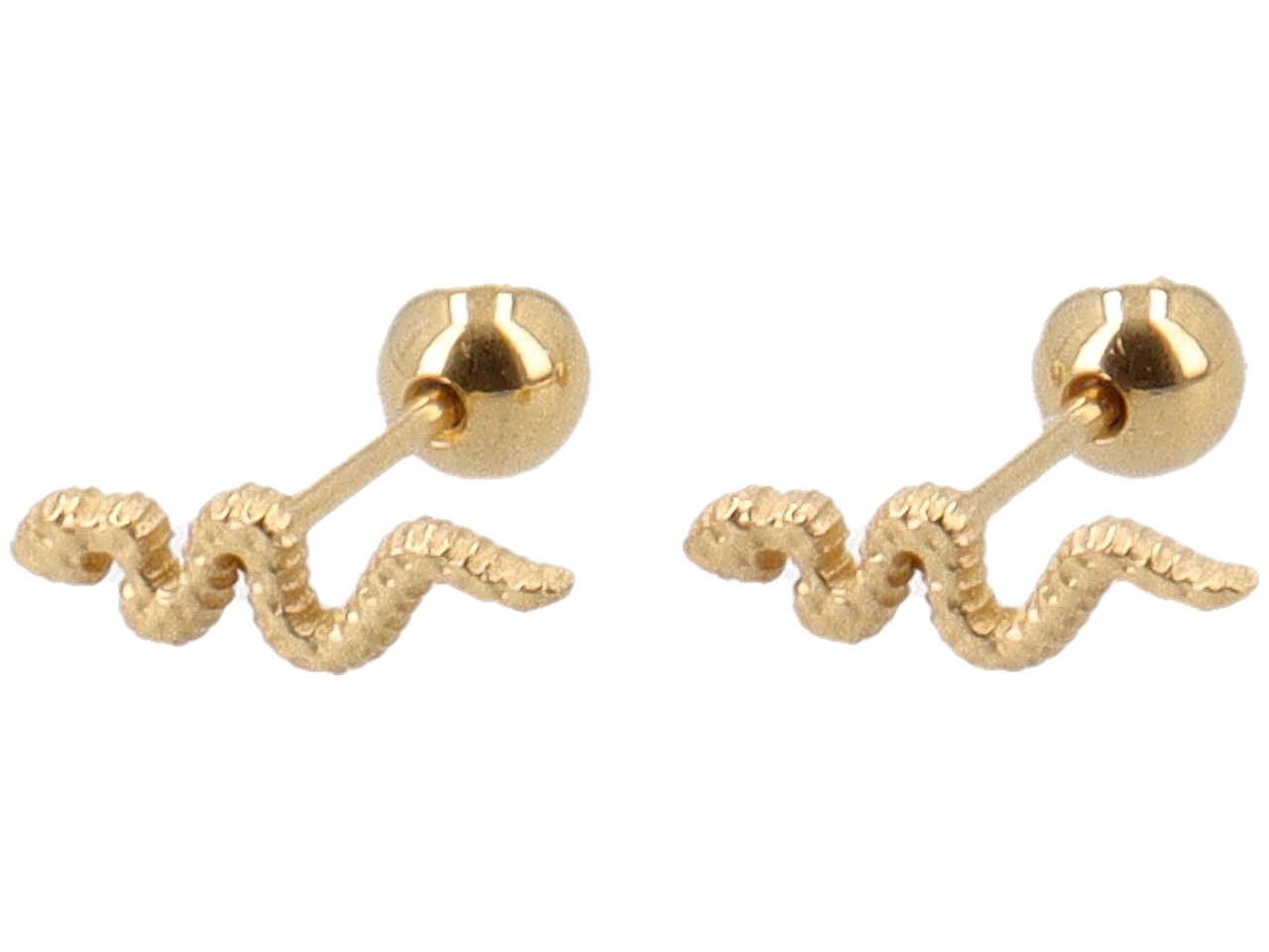 ORECCHINO PIERCING SERPENTE ORO DPR113G