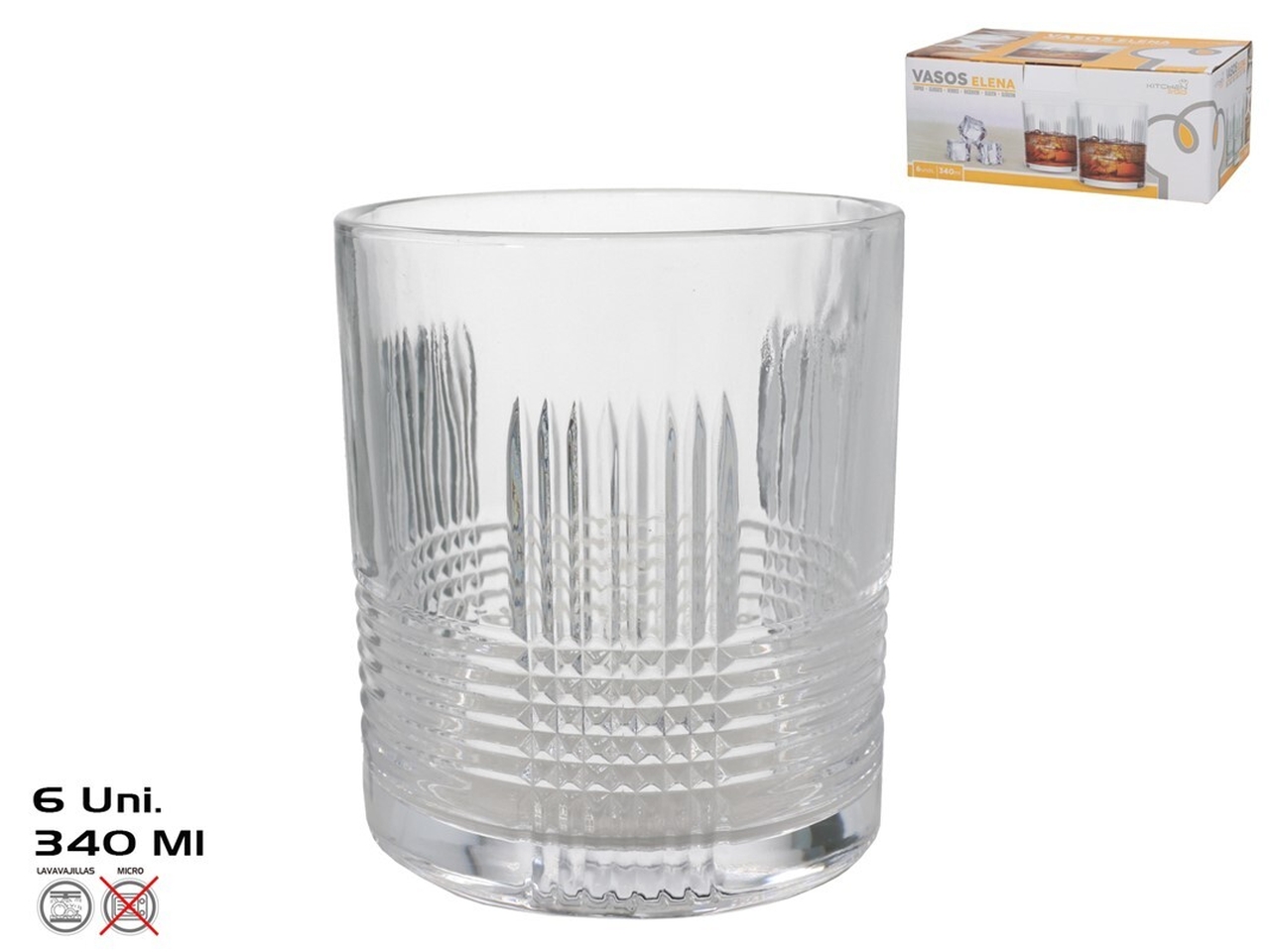 BICCHIERI ELENA 6PZ 340ML