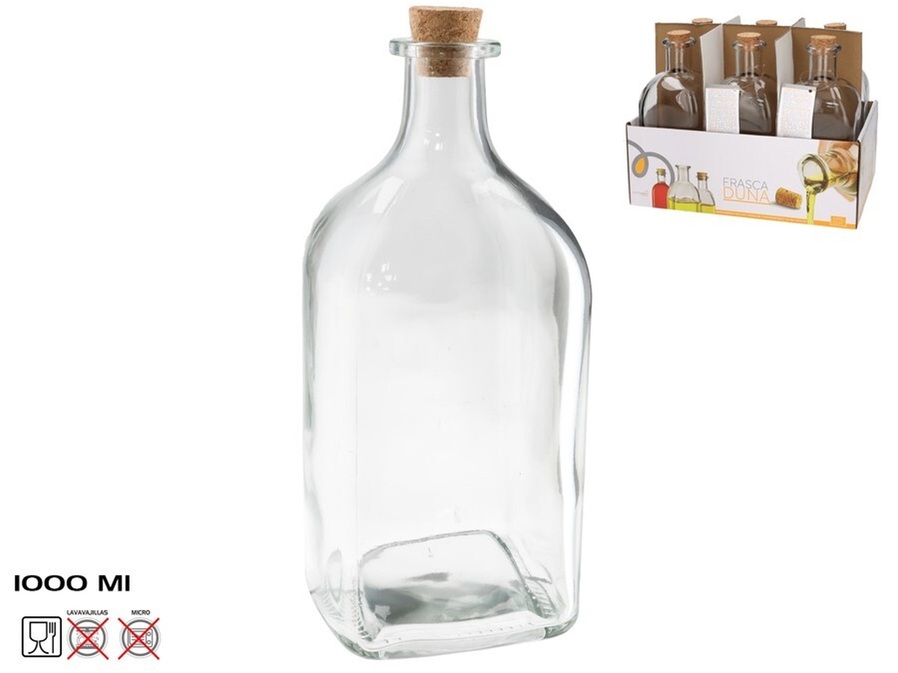 BOTTIGLIA IN VETRO 1L