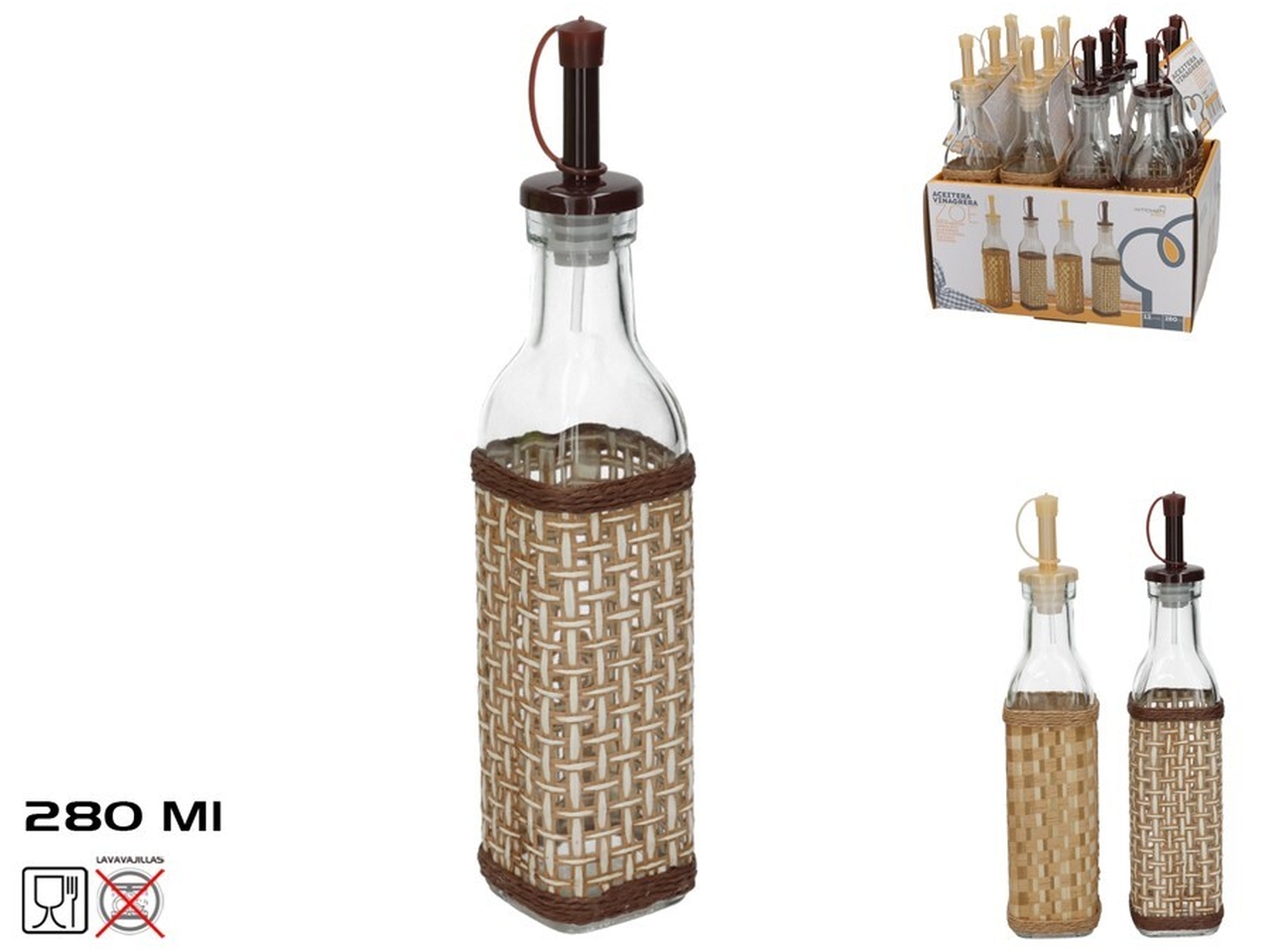 BOTTIGLIA  ZOE ACETO/OLIO ASS. 280ML