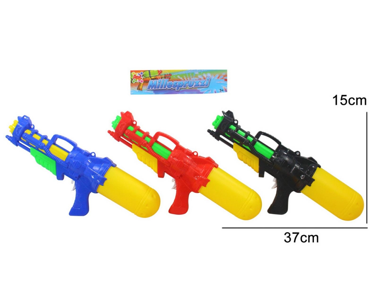 MITRA AD ACQUA POMPA 38CM IN 3 COLORI 39122