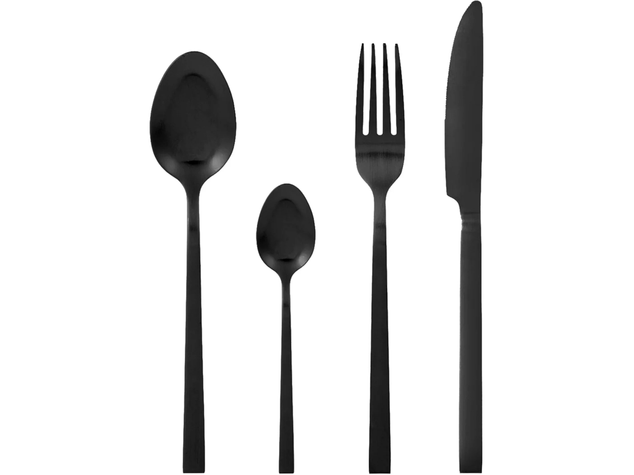 SET 24 POSATE AMARIS ACCIAIO SATINATO NERO 576653