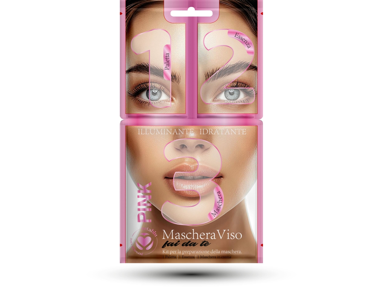 MASCHERA VISO DIY PINK 30GR+6GR 02202