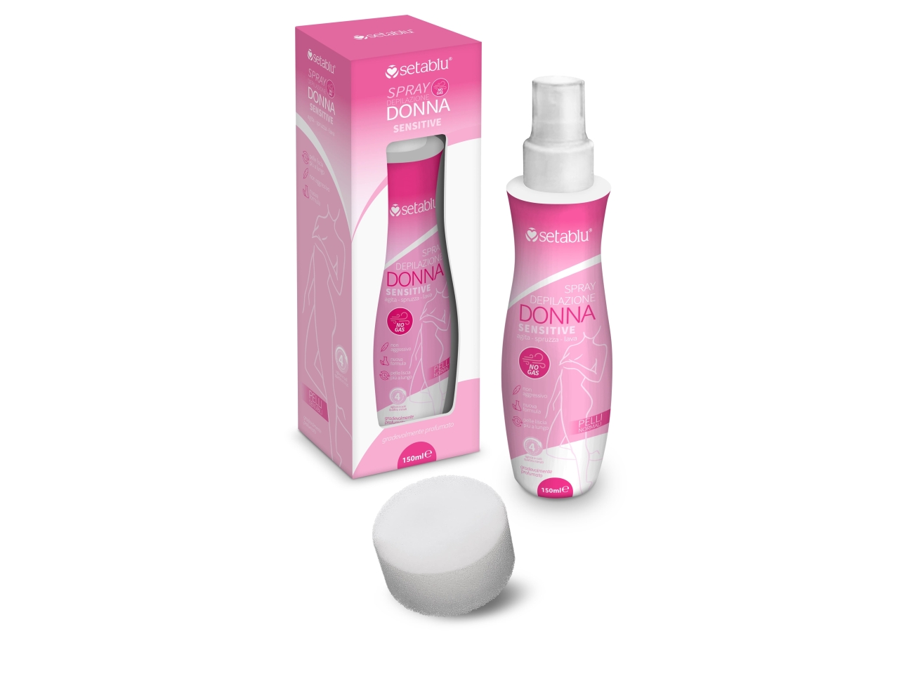 SPRAY DEPILAZIONE DONNA SENSITIVE 150ML 03609