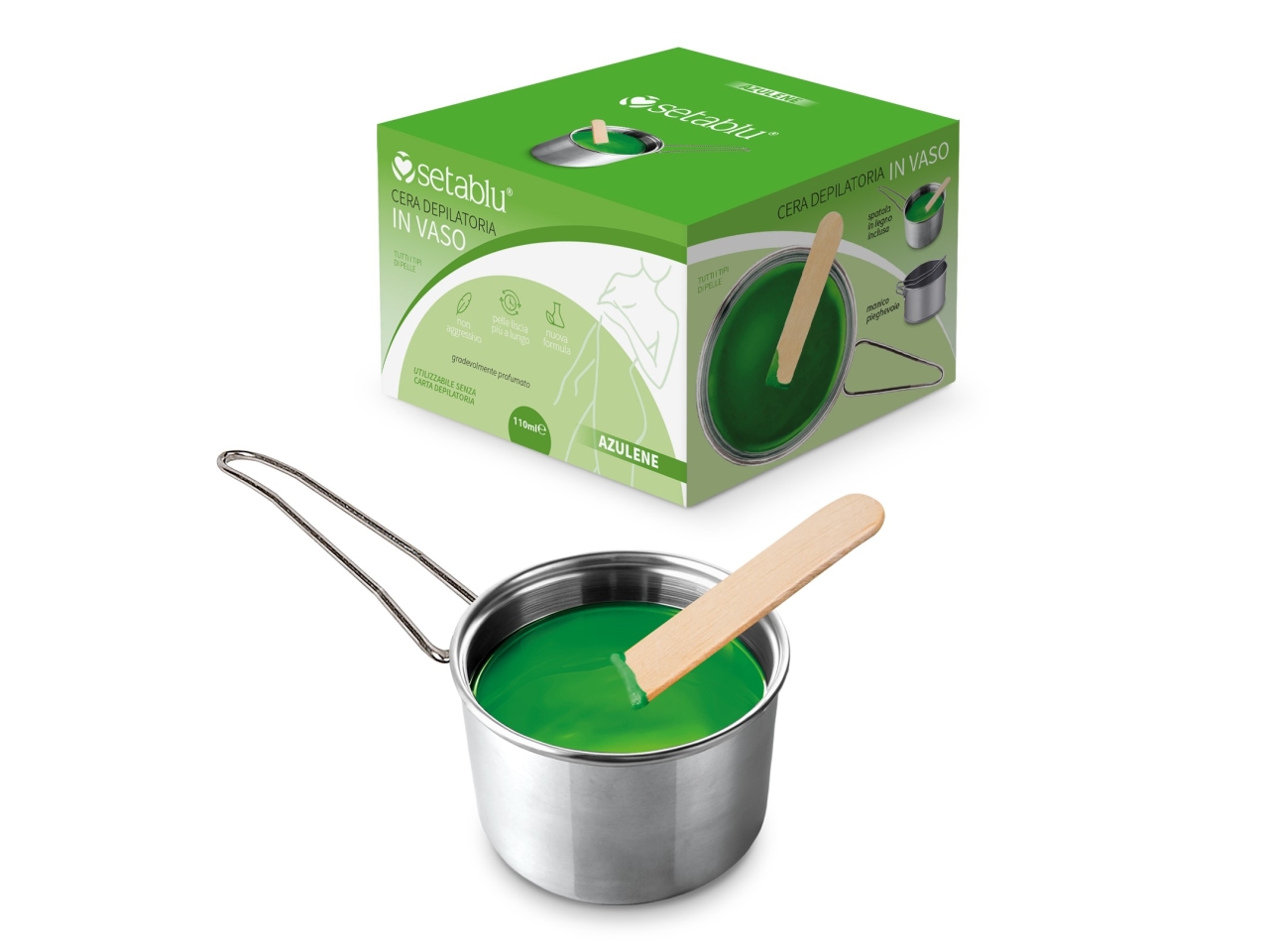CERA DEPILATORIA IN VASO 110M AZULENE 03605