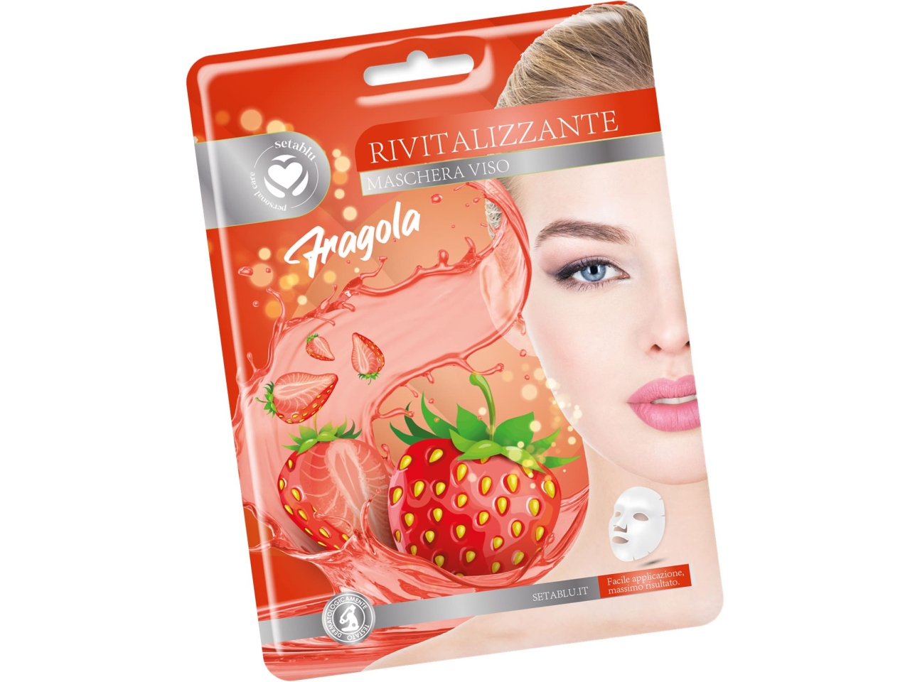 MASCHERA VISO FRAGOLA IN TESSUTO 40821