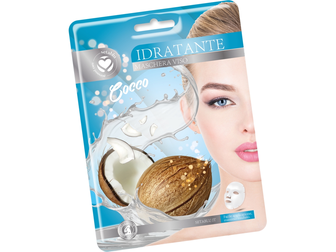 MASCHERA VISO COCCO IN TESSUTO 40823