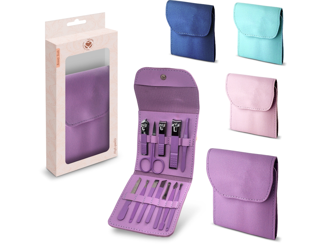 BORSELLO MANICURE SET LIME PER UNGHIE 12PZ 03404