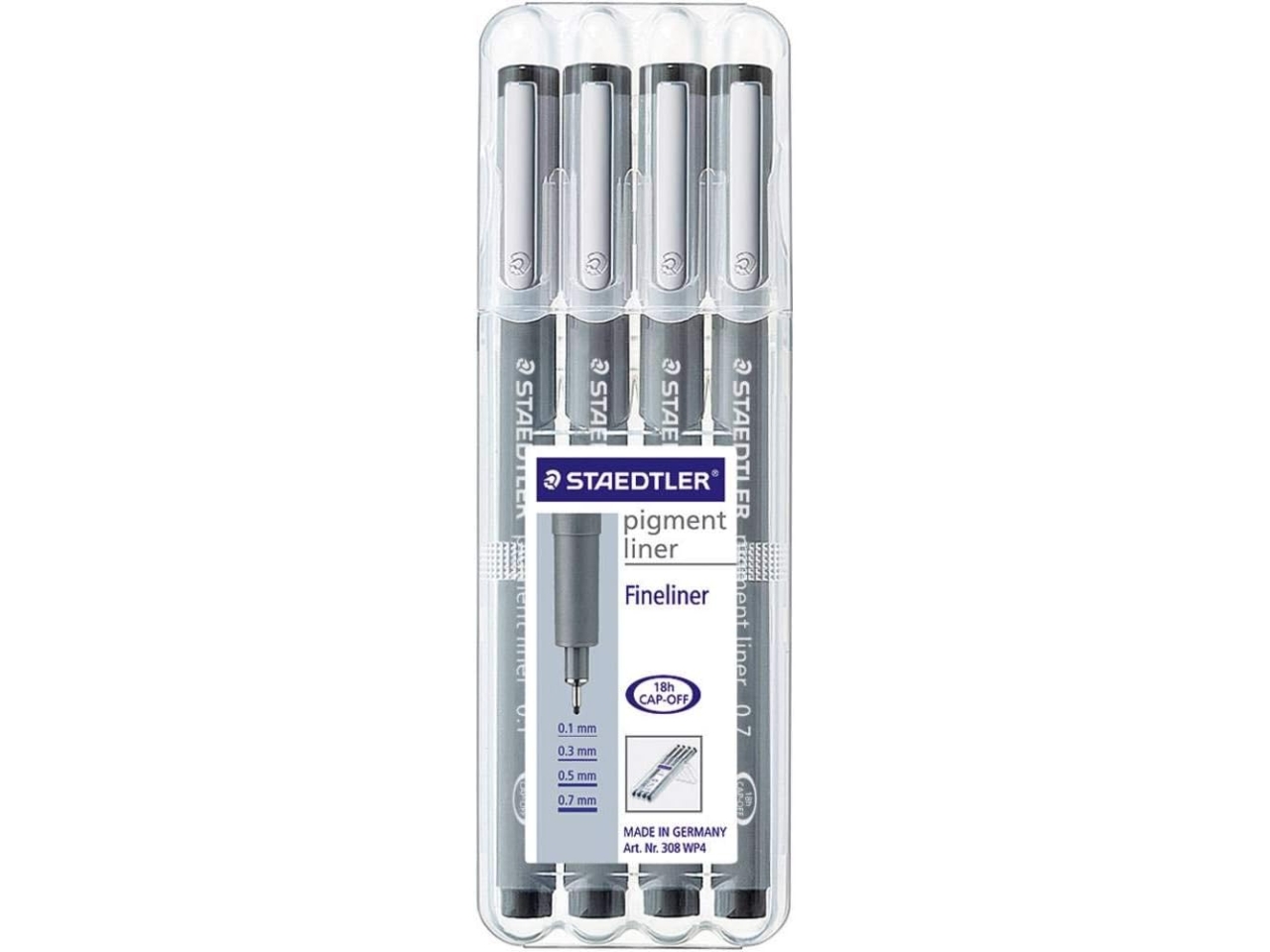 FINERLINER PIGMENT LINER 4PZ NERO 308 WP4 05