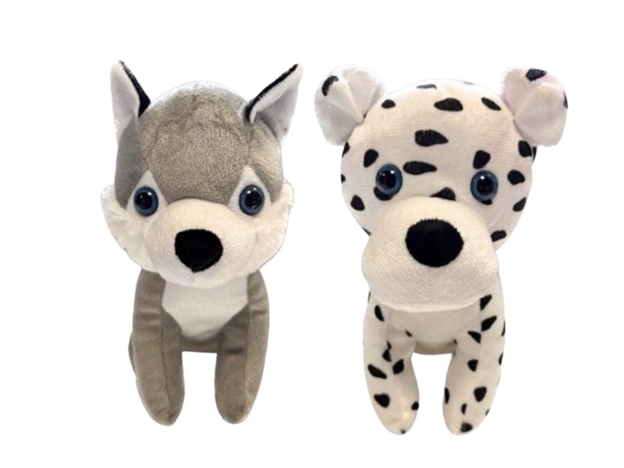 PELUCHE CANE SEDUTO 20CM IN 2 COLORI ASSORTITI