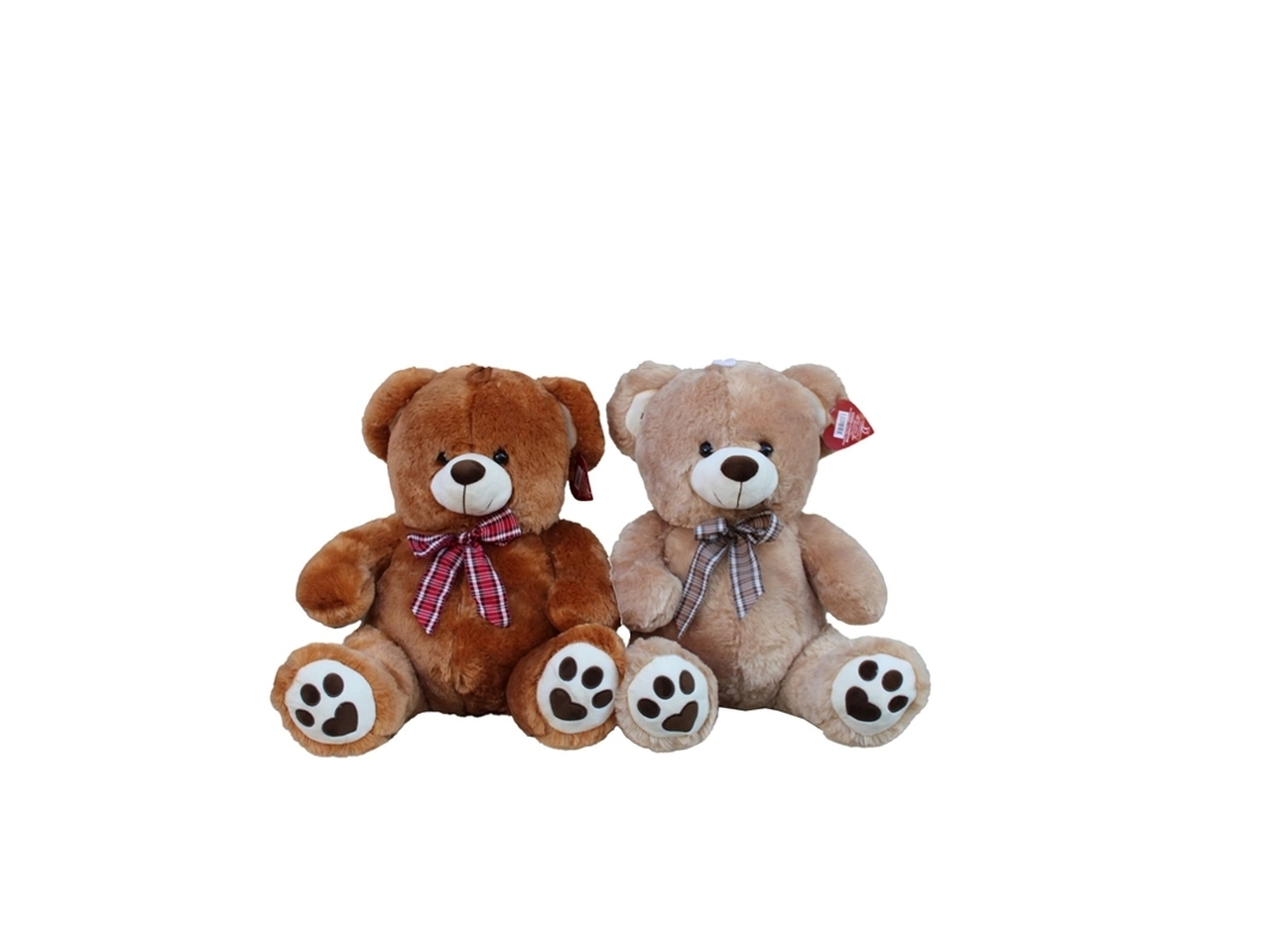 PELUCHE ORSO SEDUTO CON FIOCCO 60CM
