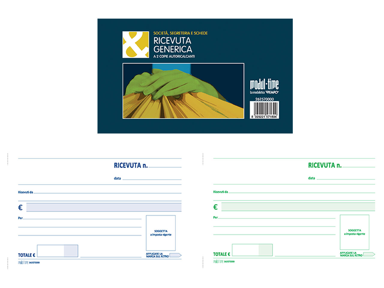 RICEVUTA GENERICA 50X2 COPIE 9,9X17CM 262570000 RICEVUTA GENERICA 50X2 COPIE 9,9X17CM 262570000
