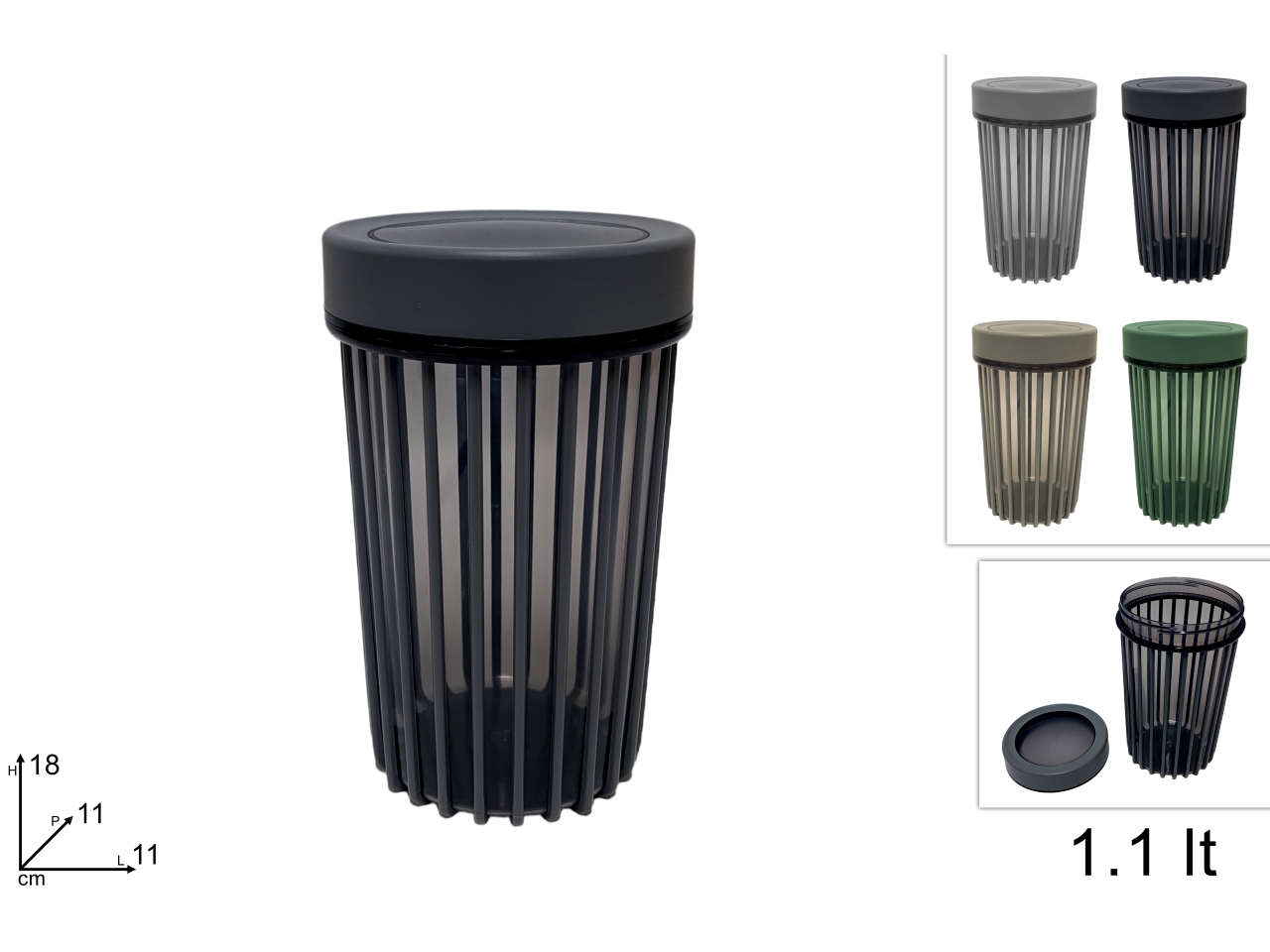 CONTENITORE IN PLASTICA C/TAPPO 1,1LT DEV23021321