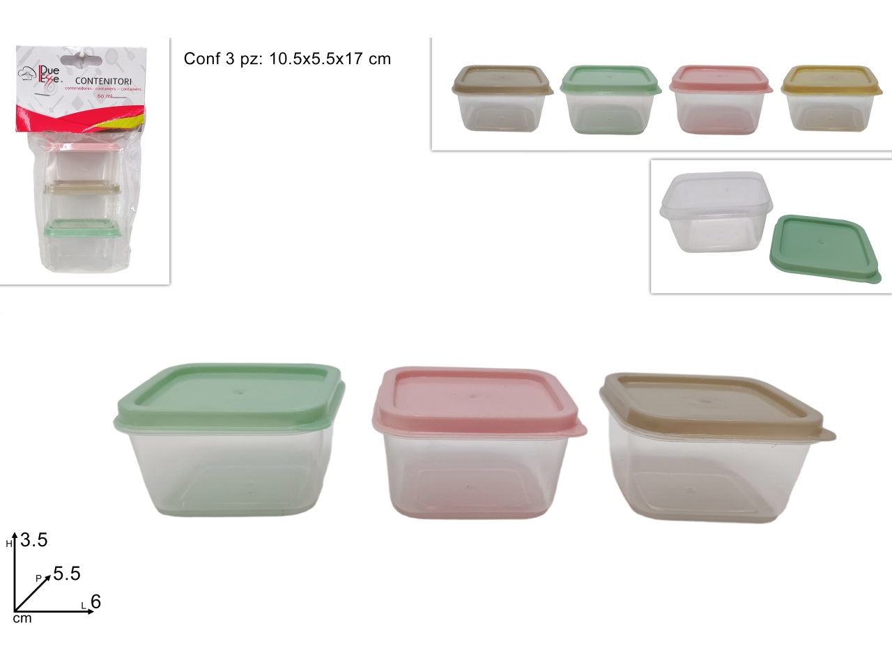 MINI CONTENITORI RETTANGOLARI SET 3PZ DEV14004571 MINI CONTENITORI RETTANGOLARI SET 3PZ DEV14004571