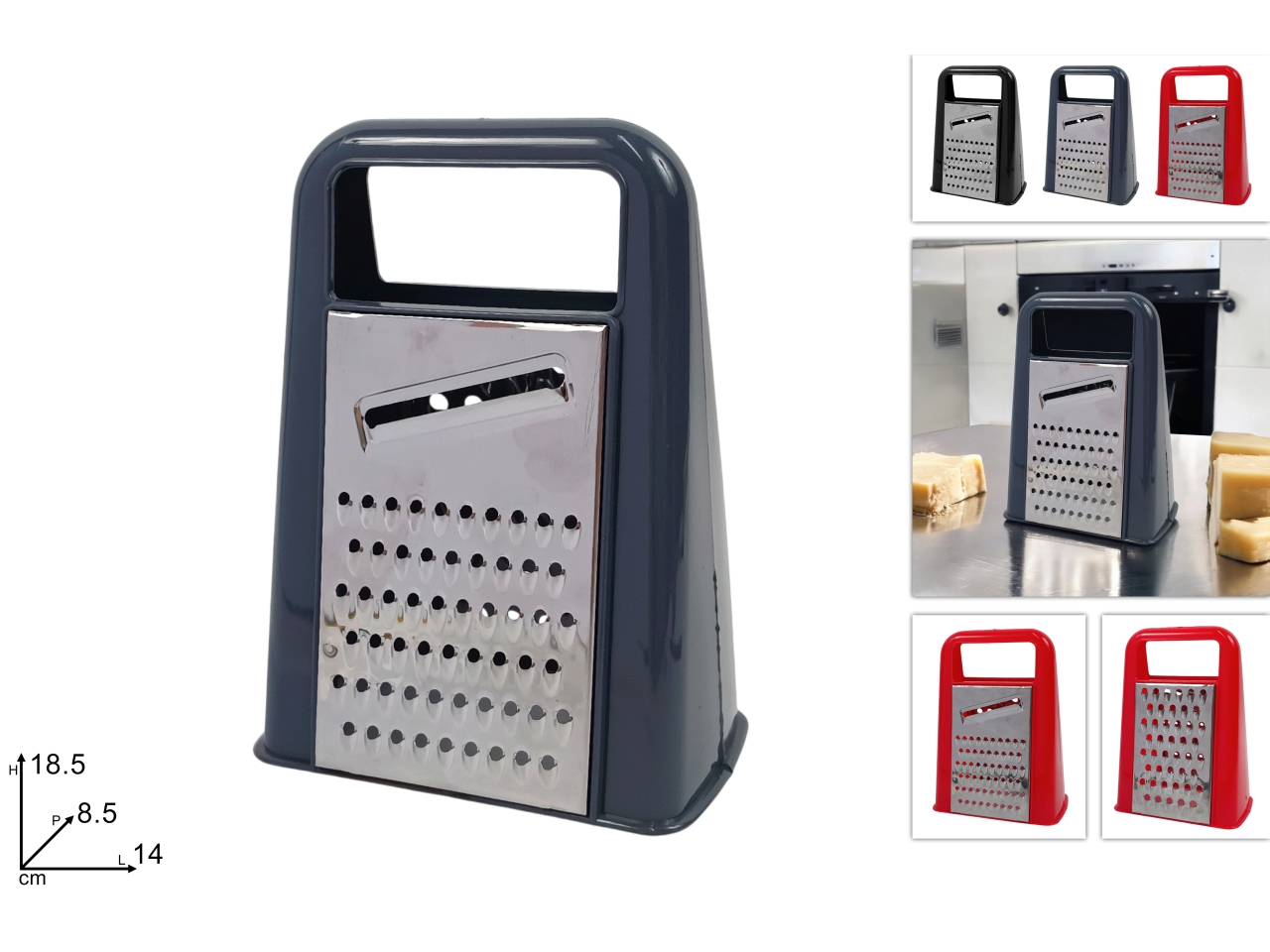 GRATTUGIA A 2 FACCE 3 TAGLI COLORI ASS.DEV24019001 GRATTUGIA A 2 FACCE 3 TAGLI COLORI ASS.DEV24019001