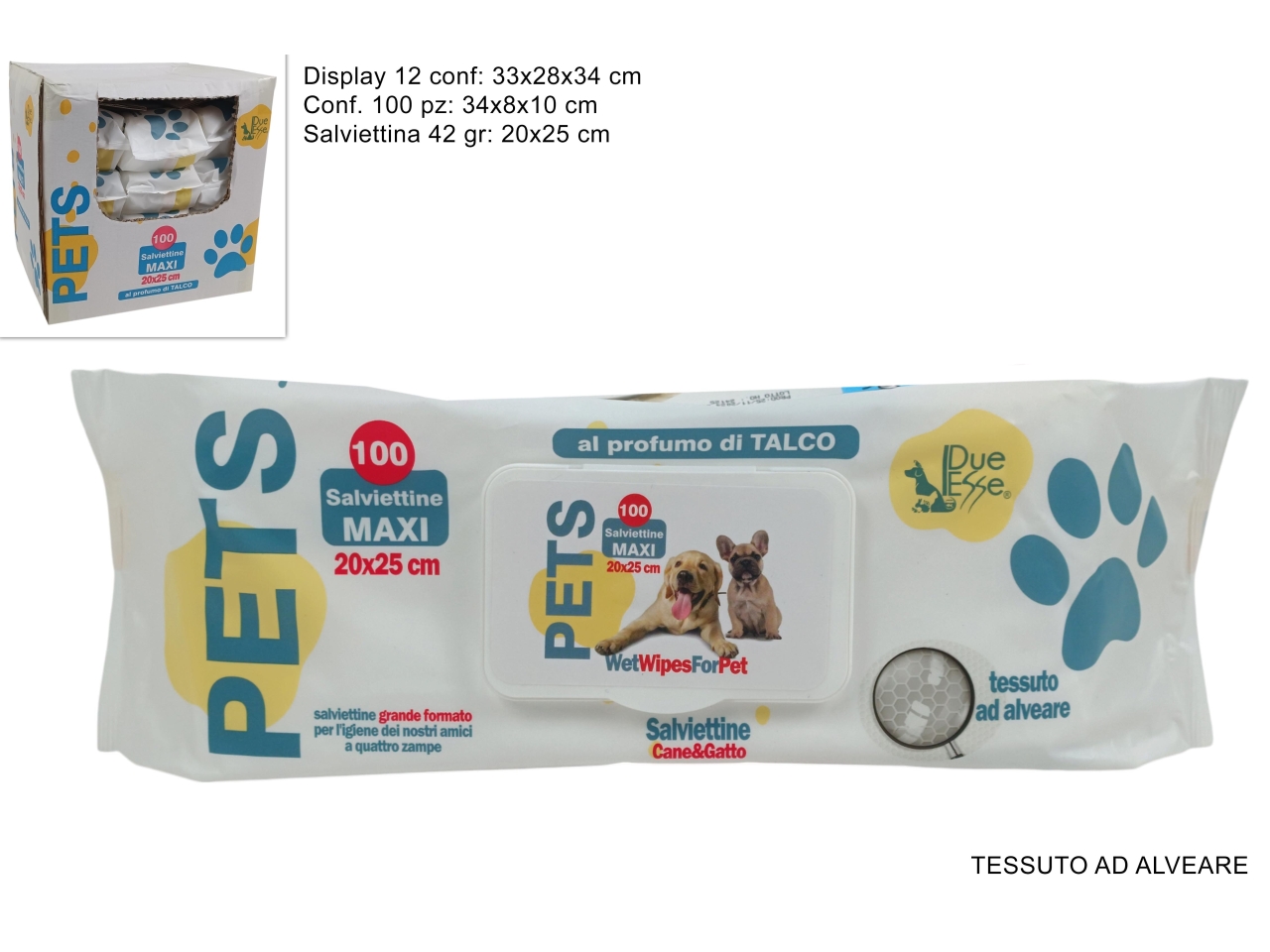 SALVIETTINE DETERGENTI PET 100PZ TALCO DEV24019231