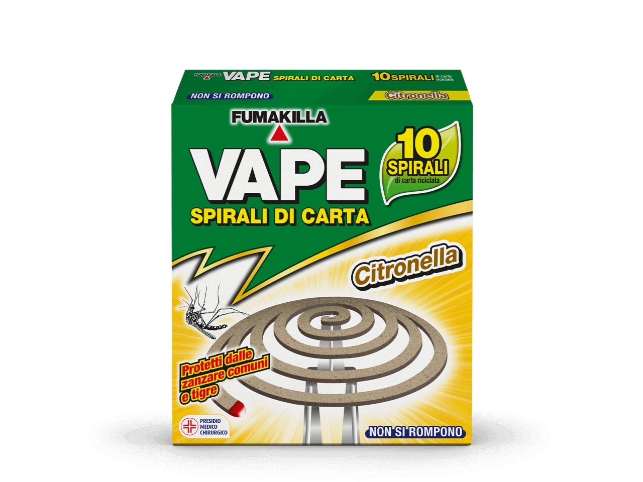 VAPE SPIRALI CARTA ALLA CITRONELLA 10PZ GA2158500