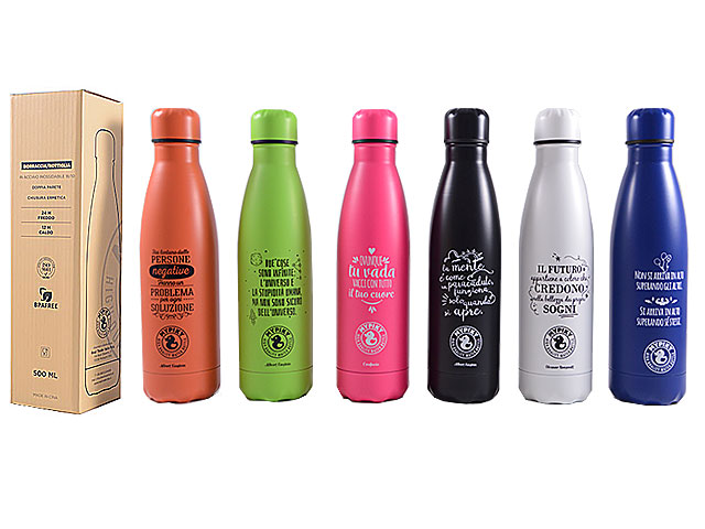 BOTTIGLIA TERMICA 500ml AFORISMI MPAS03