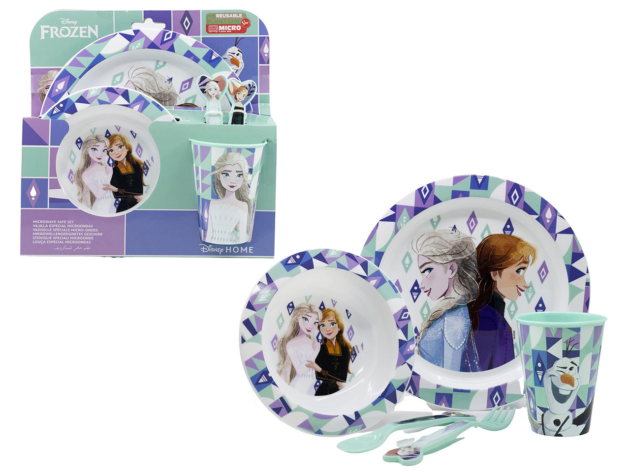 FROZEN 2 SET PAPPA 5 PEZZI PER MICROONDE ST74250