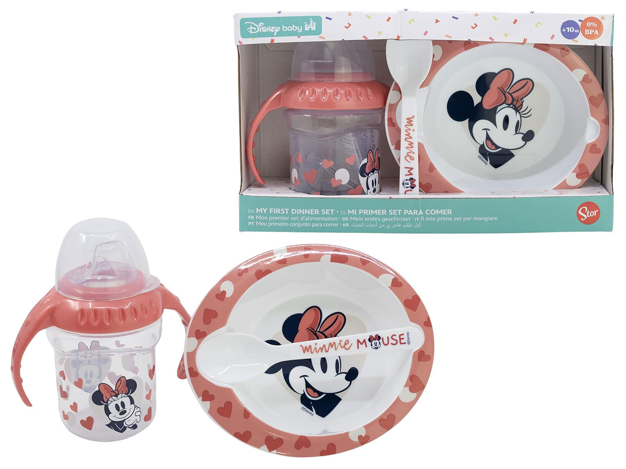 MINNIE SET 3PZ TAZZA + PIATTO + CUCCHIAIO ST10707