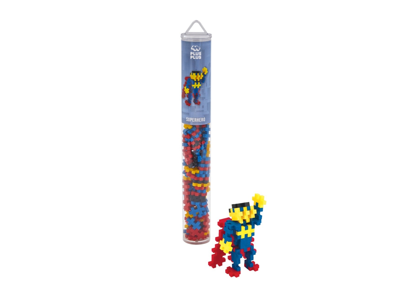 PLUS PLUS TUBO CHARACTERS 100PZ SUPER HERO 4106 PLUS PLUS TUBO CHARACTERS 100PZ SUPER HERO 4106