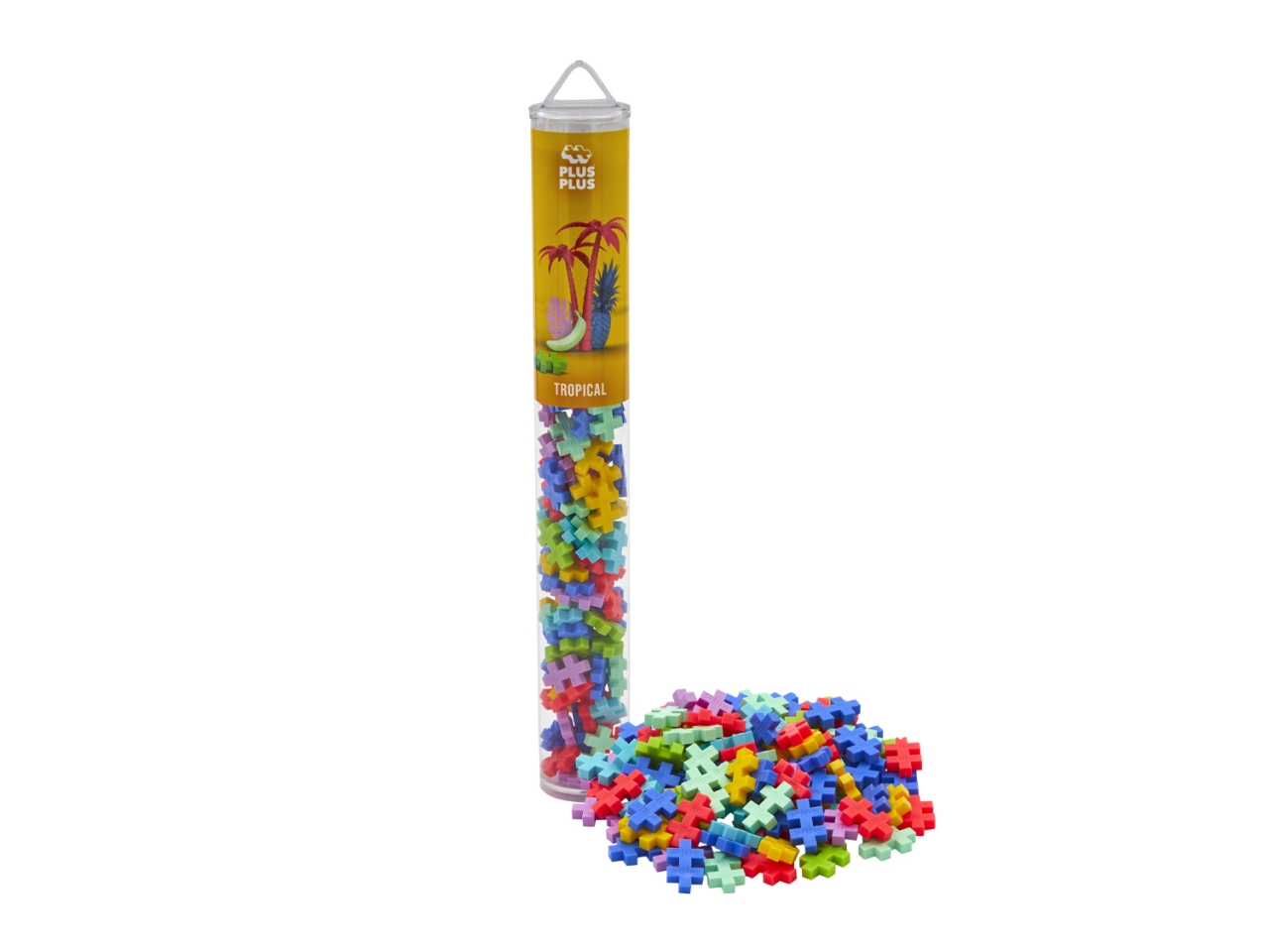 PLUS PLUS TUBO COLOR 100PZ TROPICAL 4264 PLUS PLUS TUBO COLOR 100PZ TROPICAL 4264