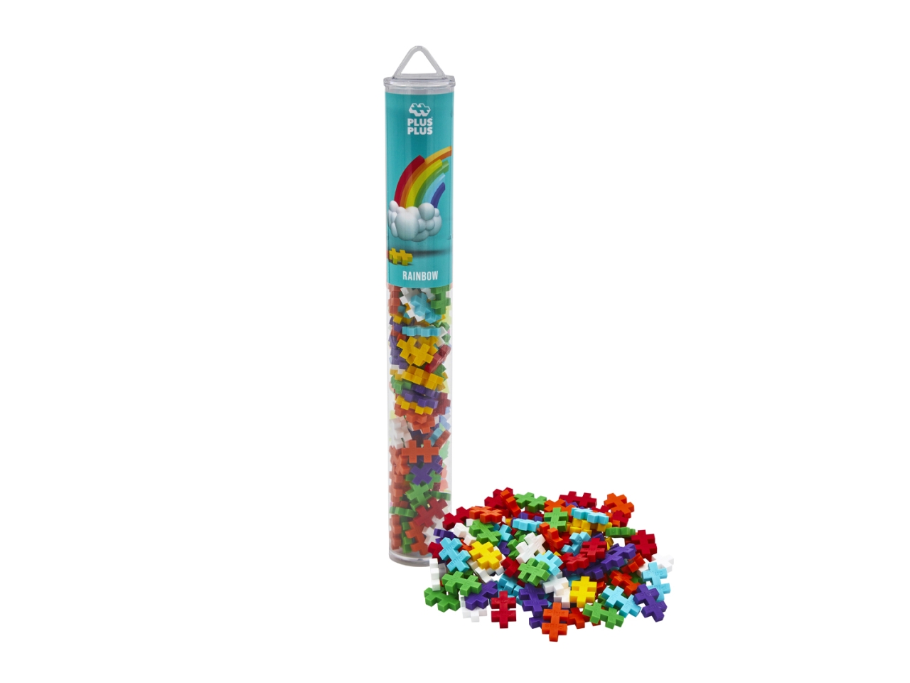 PLUS PLUS TUBO COLOR 100PZ RAINBOW 4265 PLUS PLUS TUBO COLOR 100PZ RAINBOW 4265
