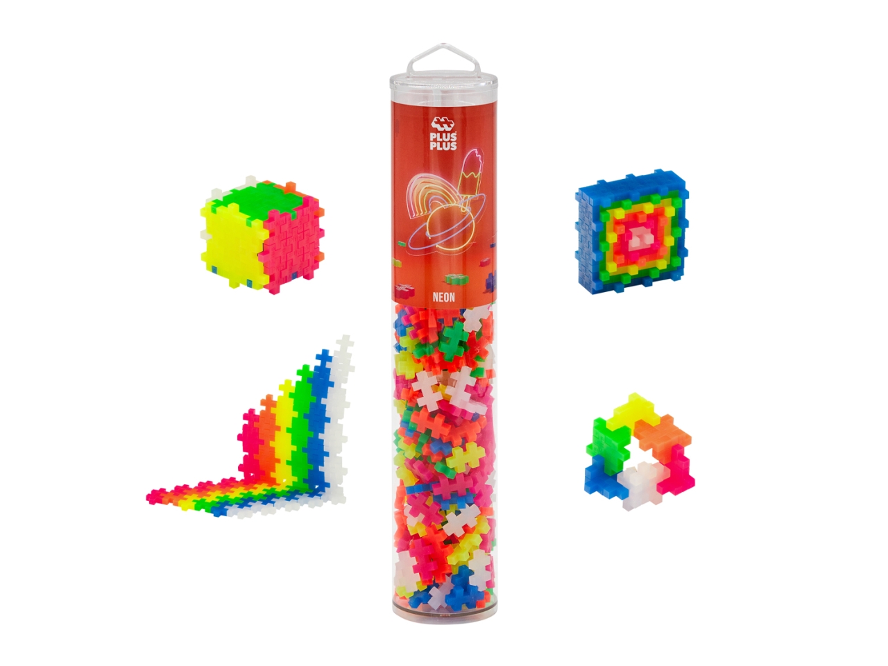 PLUS PLUS TUBO 240PZ NEON 4186 PLUS PLUS TUBO 240PZ NEON 4186